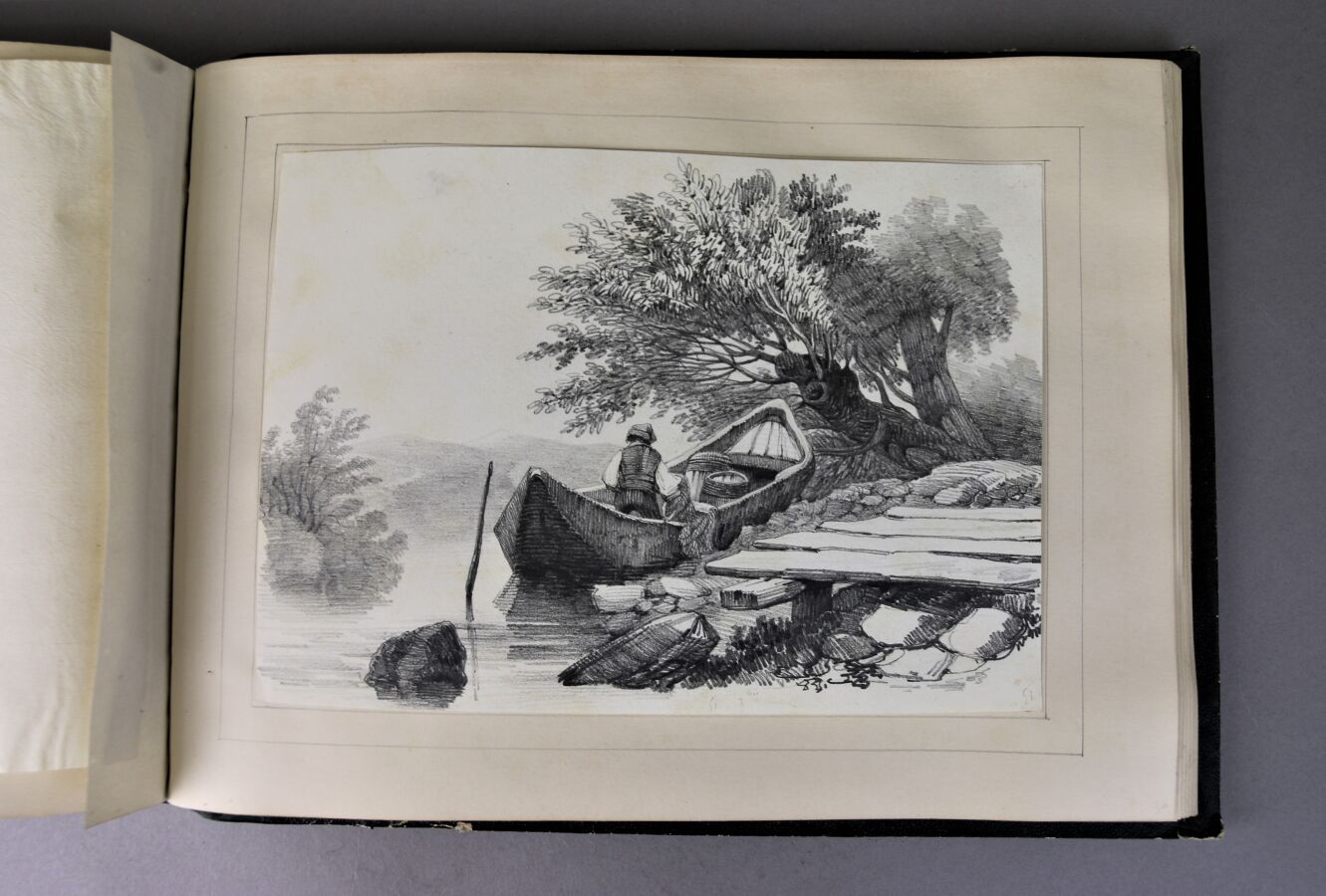 Null SCUOLA FRANCESE del XIX secolo
Album di 70 disegni a grafite di paesaggi, r&hellip;