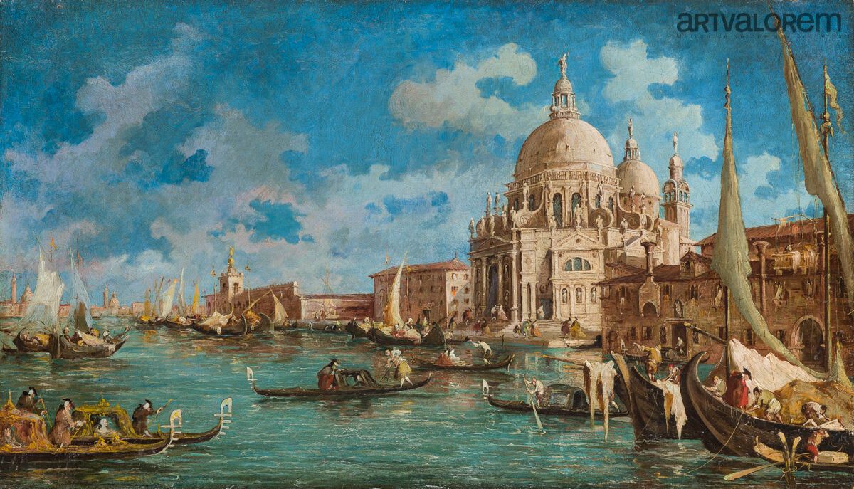 Null Attribuito a Giuseppe PONGA (Chioggia 1856 - 1925 Venezia)
Veduta del Canal&hellip;
