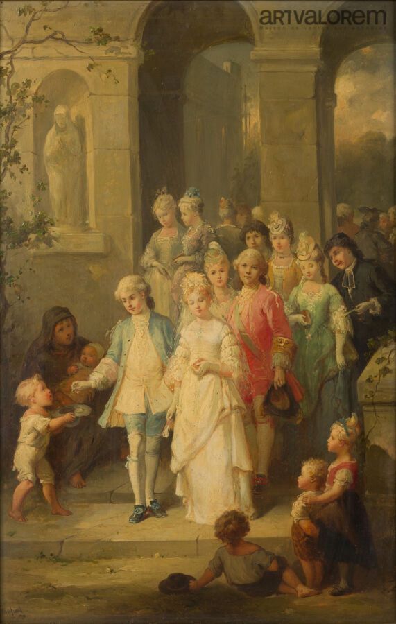 Null François Louis LANFANT dit l'enfant de Metz (1814-1892) 
Les mariés
Huile s&hellip;