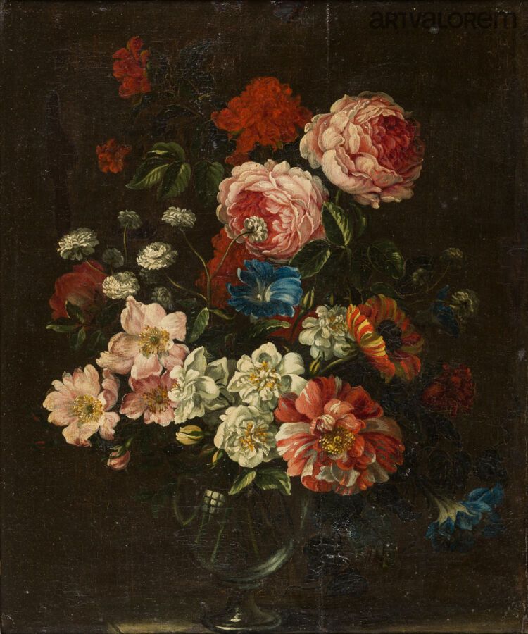 Null Siglo XVII ESCUELA FRANCESA, taller de Jean-Baptiste MONNOYER
Ramo de flore&hellip;
