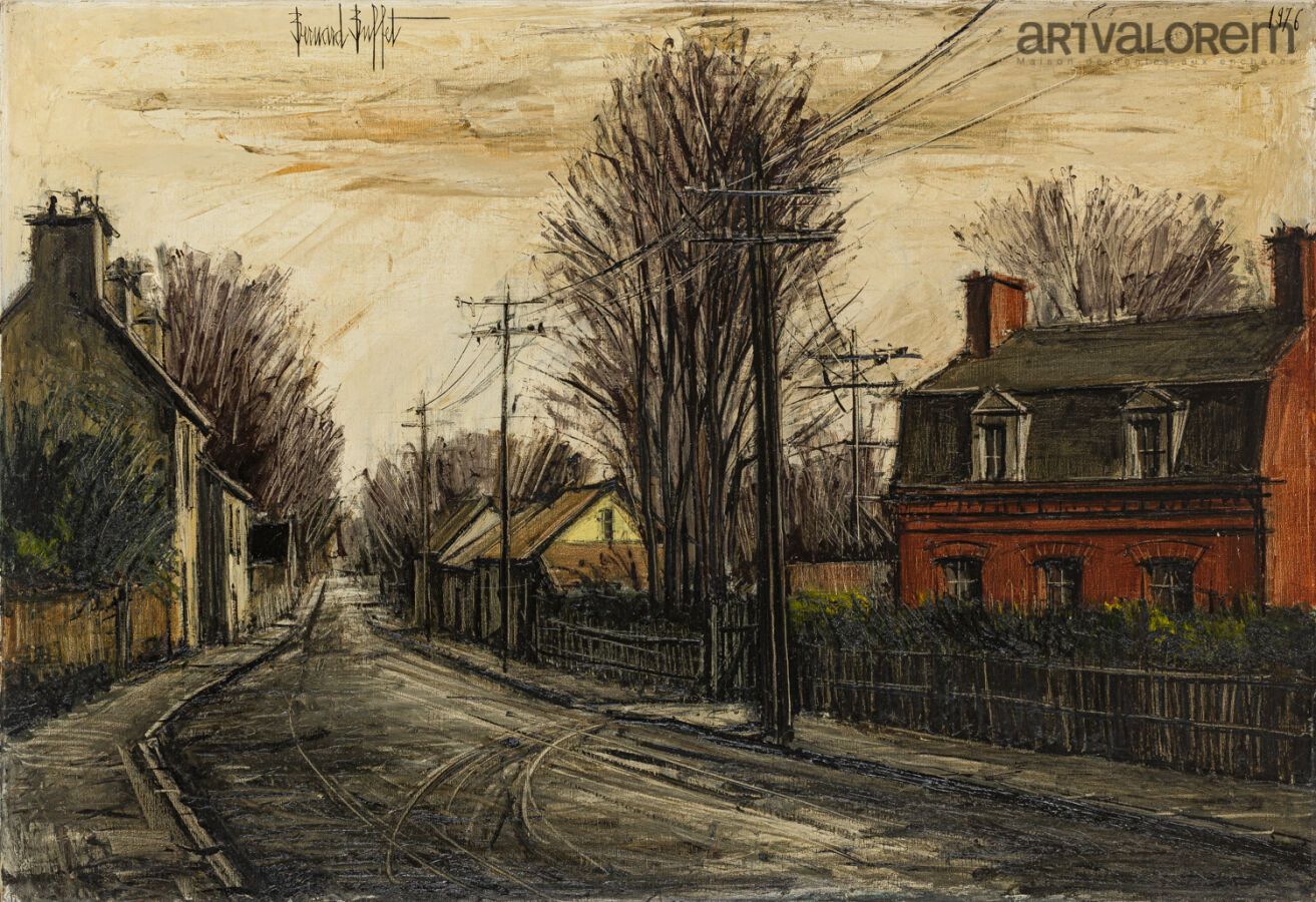 Null Bernard BUFFET (1928-1999)
Chéroy, the road to Paris, 1976
Oil on canvas.
S&hellip;