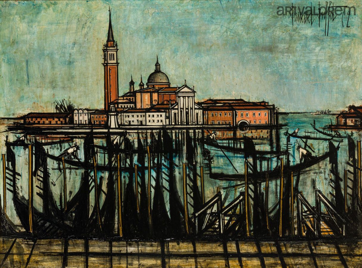 Null Bernard BUFFET (1928-1999)
Venedig, Isola di San Giorgio, 1962
Öl auf Leinw&hellip;