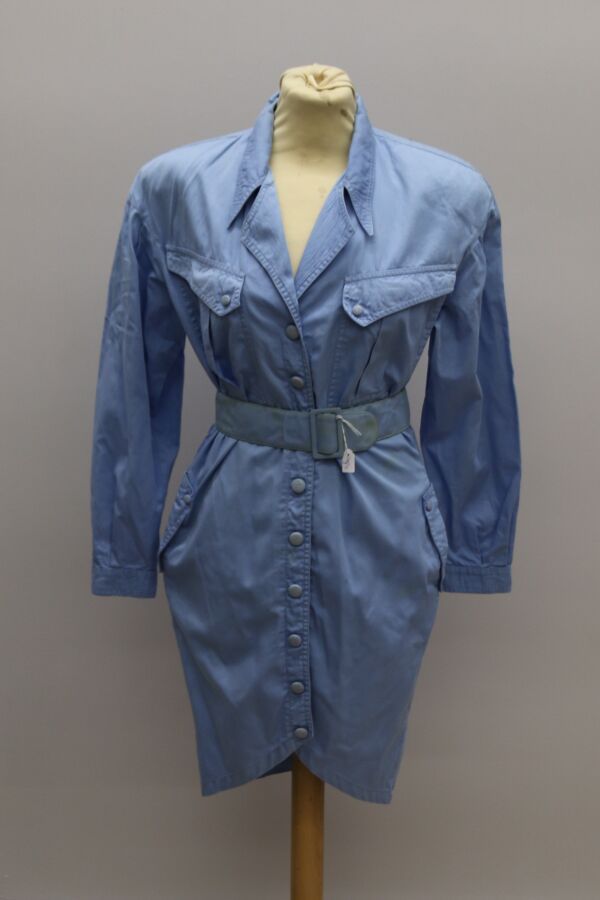 Null THIERRY MUGLER. Prêt à porter collection, circa 1988
Shirt dress in light b&hellip;