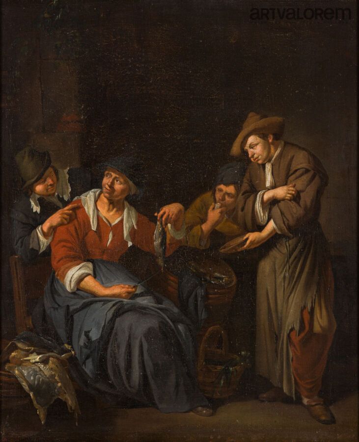 Null Quiringh Gerritsz VAN BREKELENKAM（1620-1668 年）是《鱼商》的追随者。
鱼商
布面油画 
46 x 38 厘&hellip;