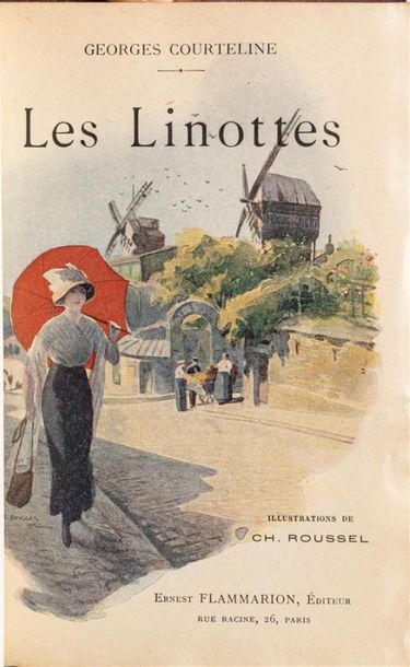 Null Georges COURTELINE. Les Linottes. Paris, Flammarion, s.D. (1912). In-12, de&hellip;