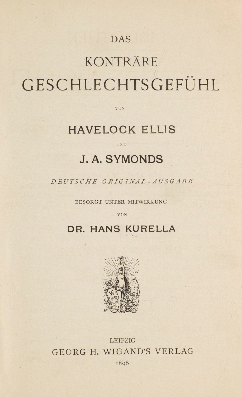 J. A. Symonds, Havelock Ellis & Das konträre Geschlechtsgefühl von Havelock Elli&hellip;