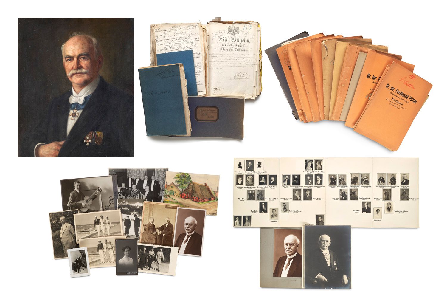 Pütter, Familie Umfangreiche Sammlung von Briefen, Urkunden, Manuskripten, Typos&hellip;