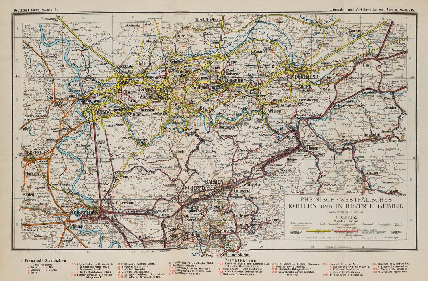 Nietmann, W Eisenbahnatlas umfassend Deutsches Reich, Luxemburg und angrenzende &hellip;