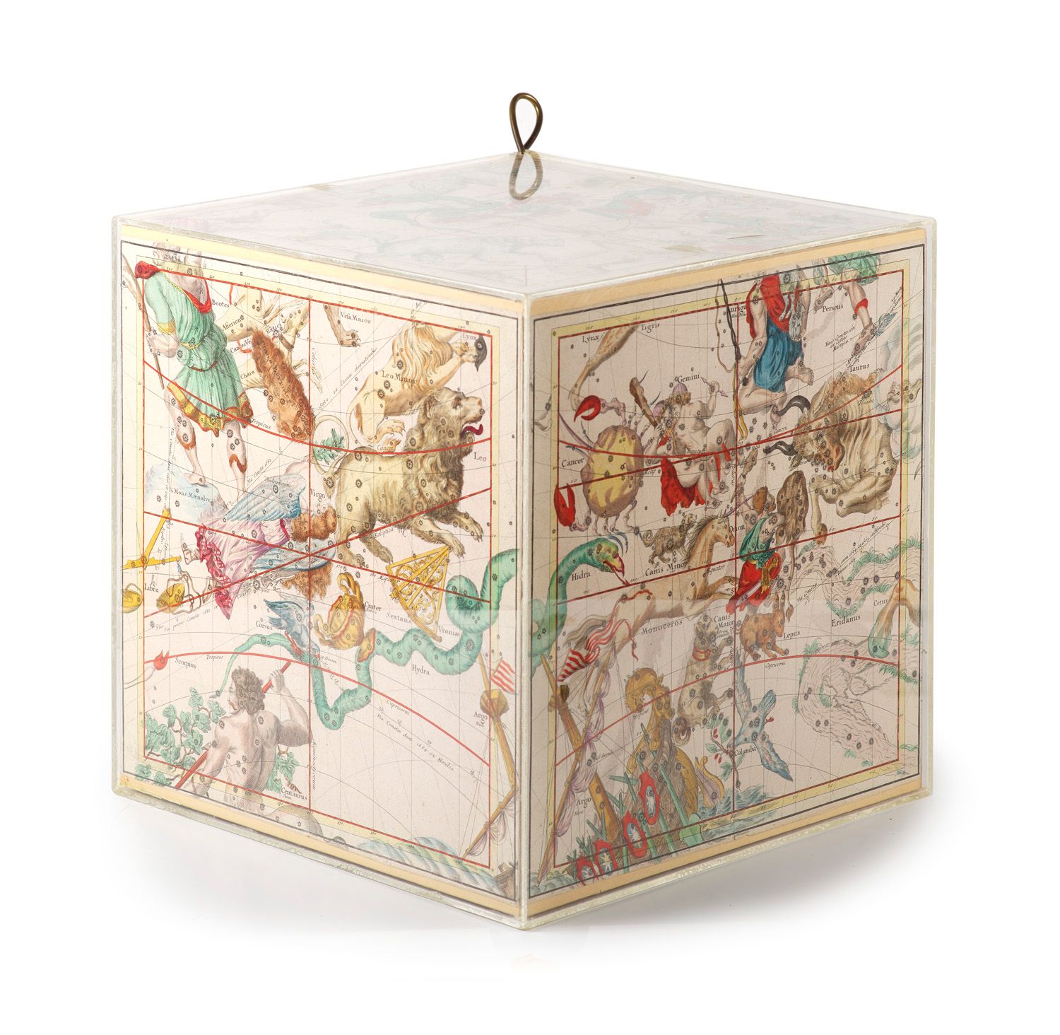 Pardies, Ignace Gaston Himmelskugel in sechs Karten abgebildet, aus dem Lateinis&hellip;