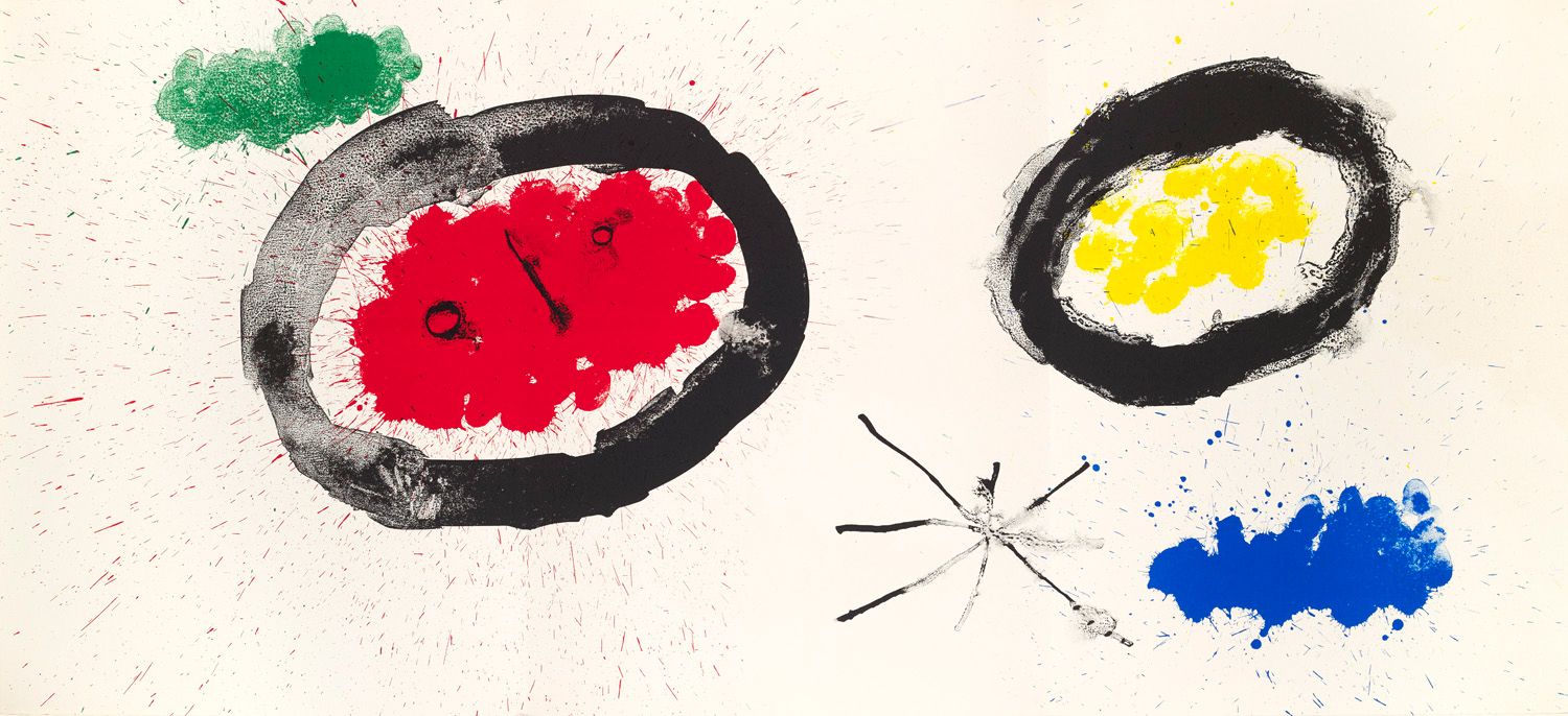 Miró, Joan Peintures Murales. Derrière le Miroir Nr. 128. Mit 7 Original-Farblit&hellip;