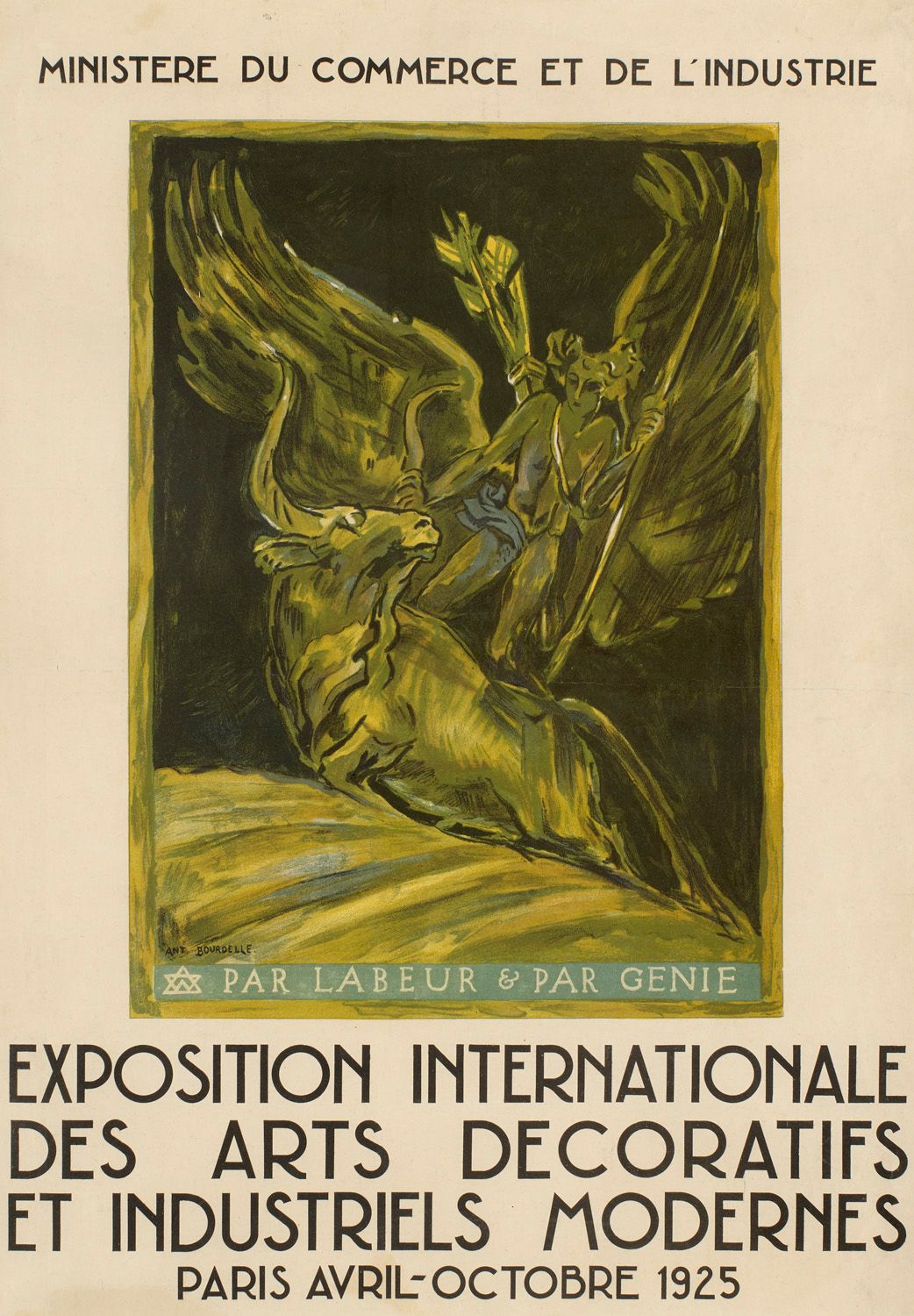 Bourdelle, Antoine Exposition Internationale des Arts Décoratifs et Industriels &hellip;
