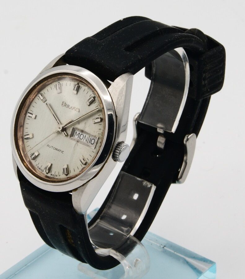 Null Bulova automatic wristwatch in steel. Circa 1970. Caliber ETA 2789-1 marked&hellip;