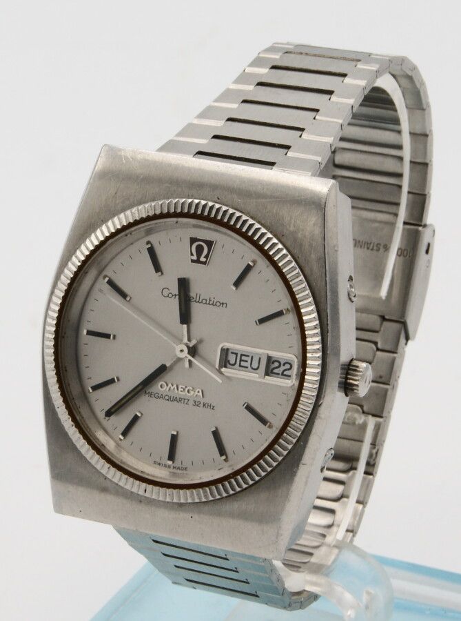 Null Steel bracelet watch OMEGA Constellation Megaquartz 32 Khz. Ref 196.0015. C&hellip;