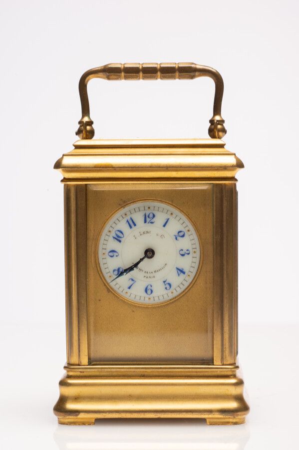 Null Reloj de viaje en miniatura Leroy. Alrededor de 1900. Movimiento de ocho dí&hellip;