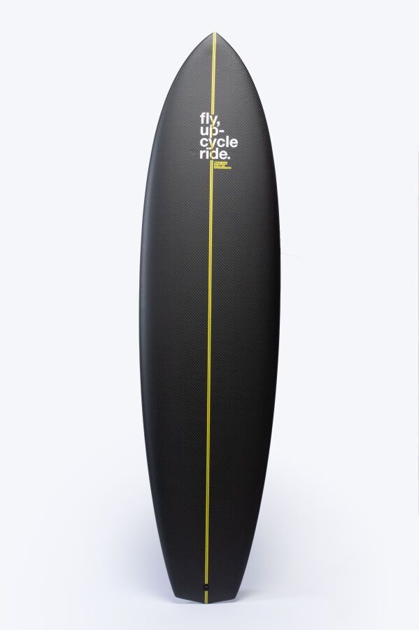 Null A380. Surfboard made from recycled A380 composite materials.