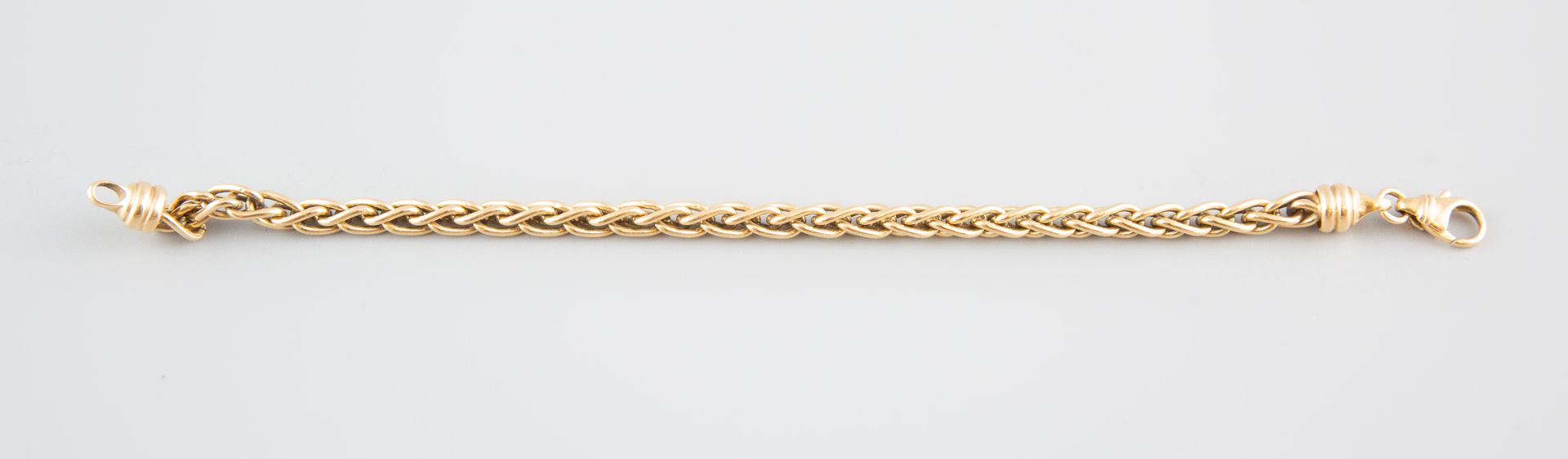Null Curb in 18K yellow gold 750°. Weight 20,9g.
