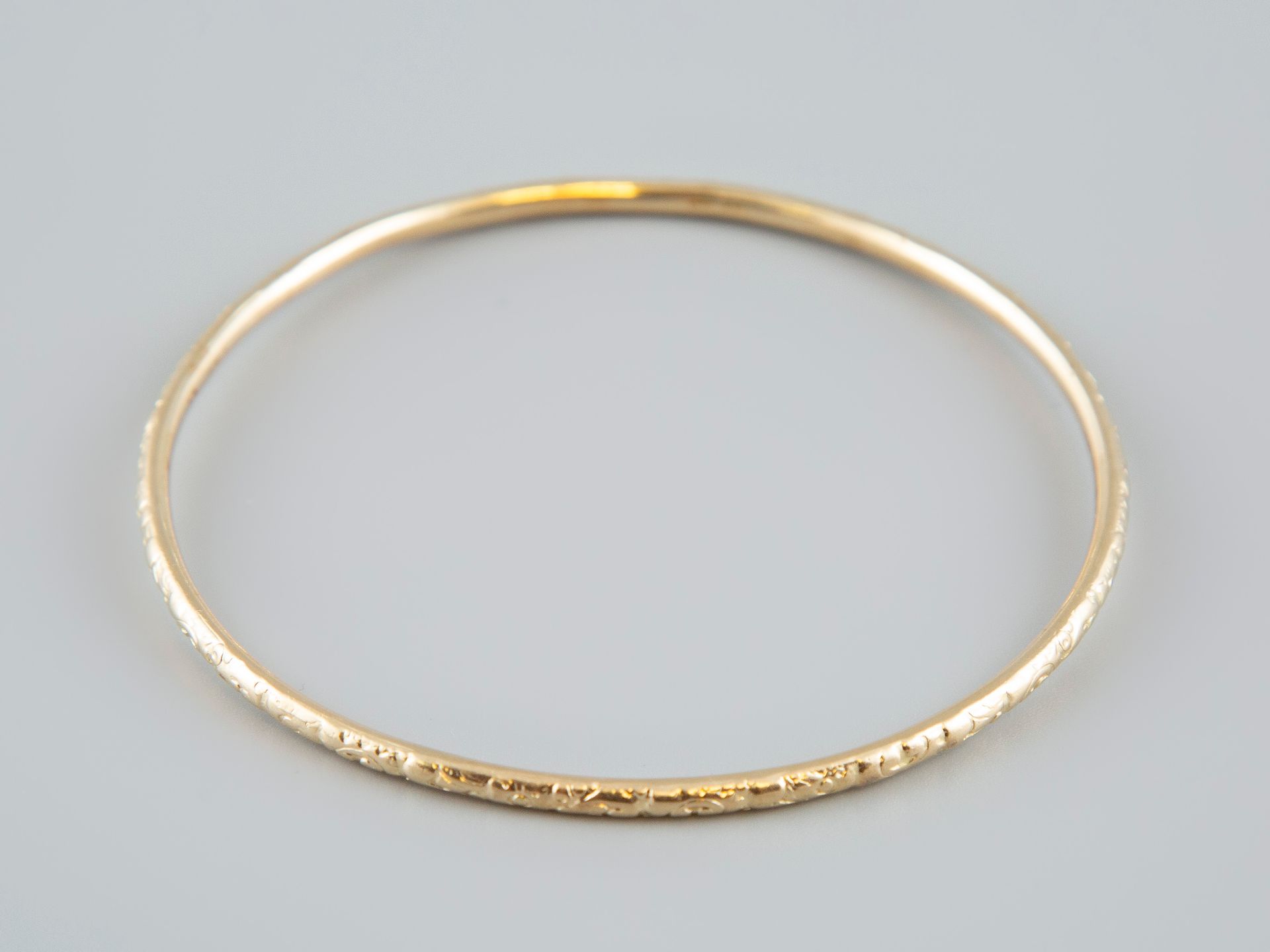 Null Bracelet in 18K yellow gold 750°. Weight 11,4g.