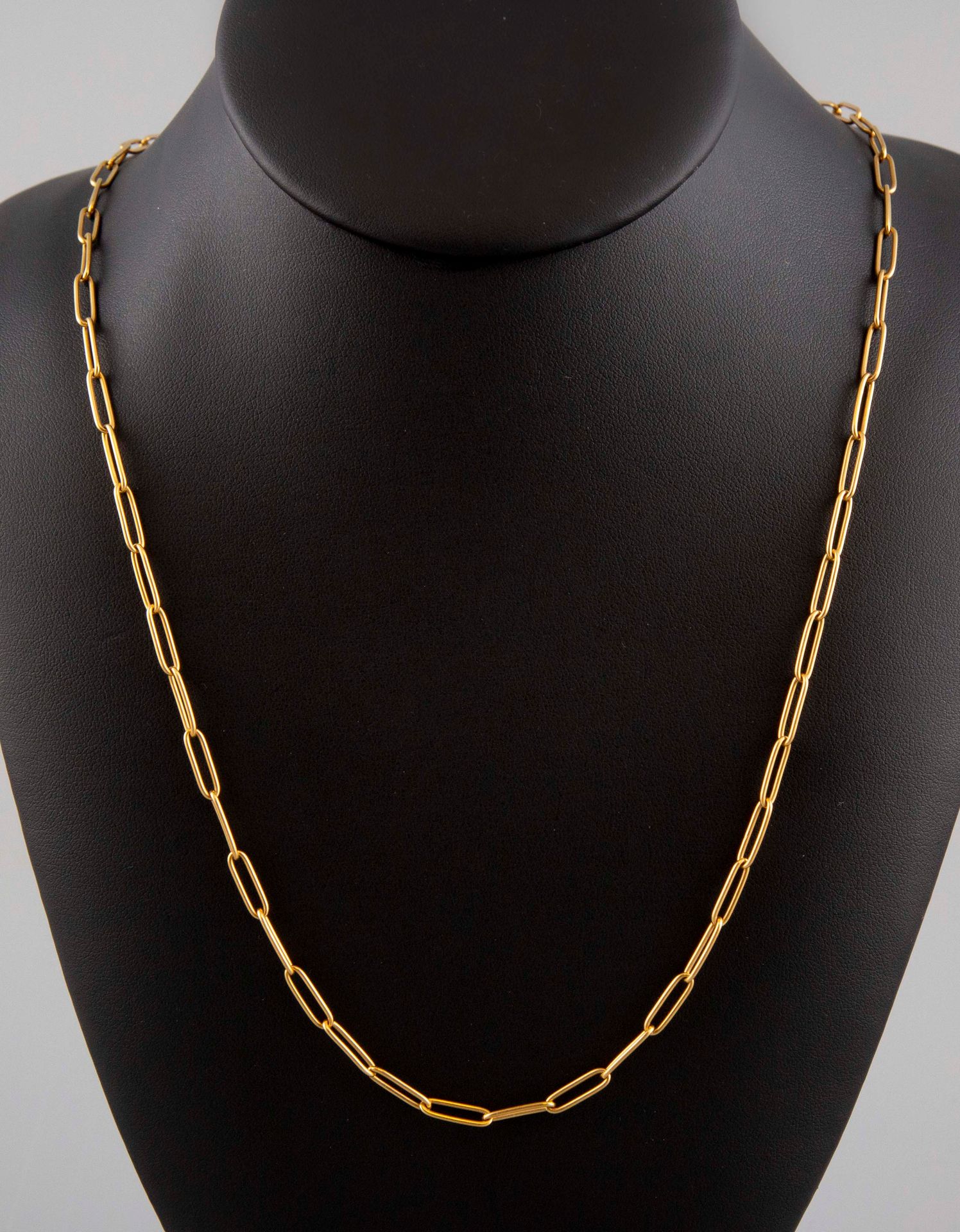 Null 
Long necklace in 18K yellow gold 750°. Length 62cm. Weight 14,2g.