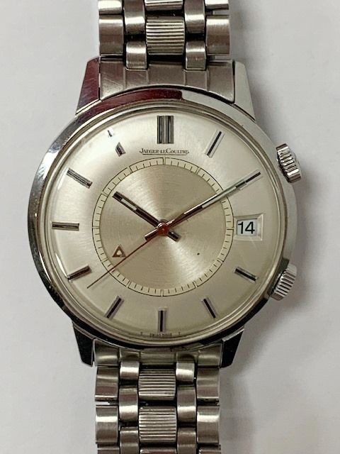 Null JAEGER LECOULTRE. Men's steel watch model Memovox. Ref E11013, n°1281386. G&hellip;