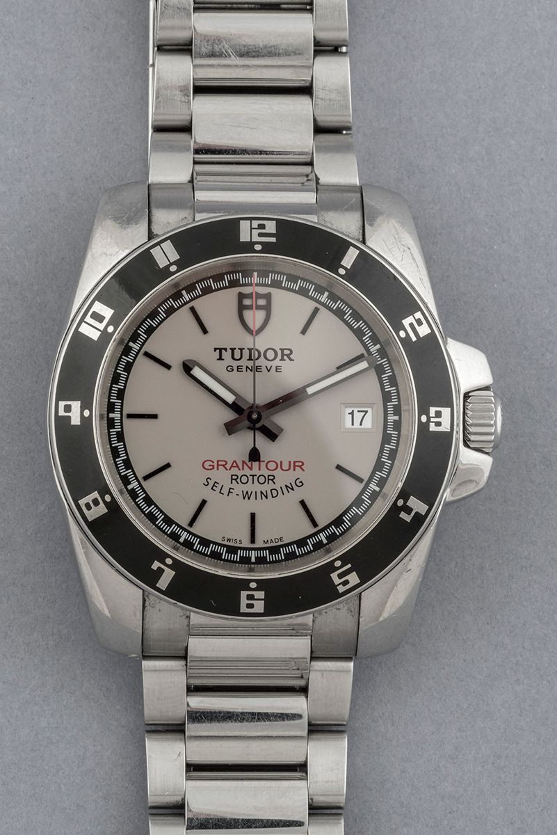 Null TUDOR. Men's steel watch, Grantour model. Reference 20050N, n°J261337. Stee&hellip;