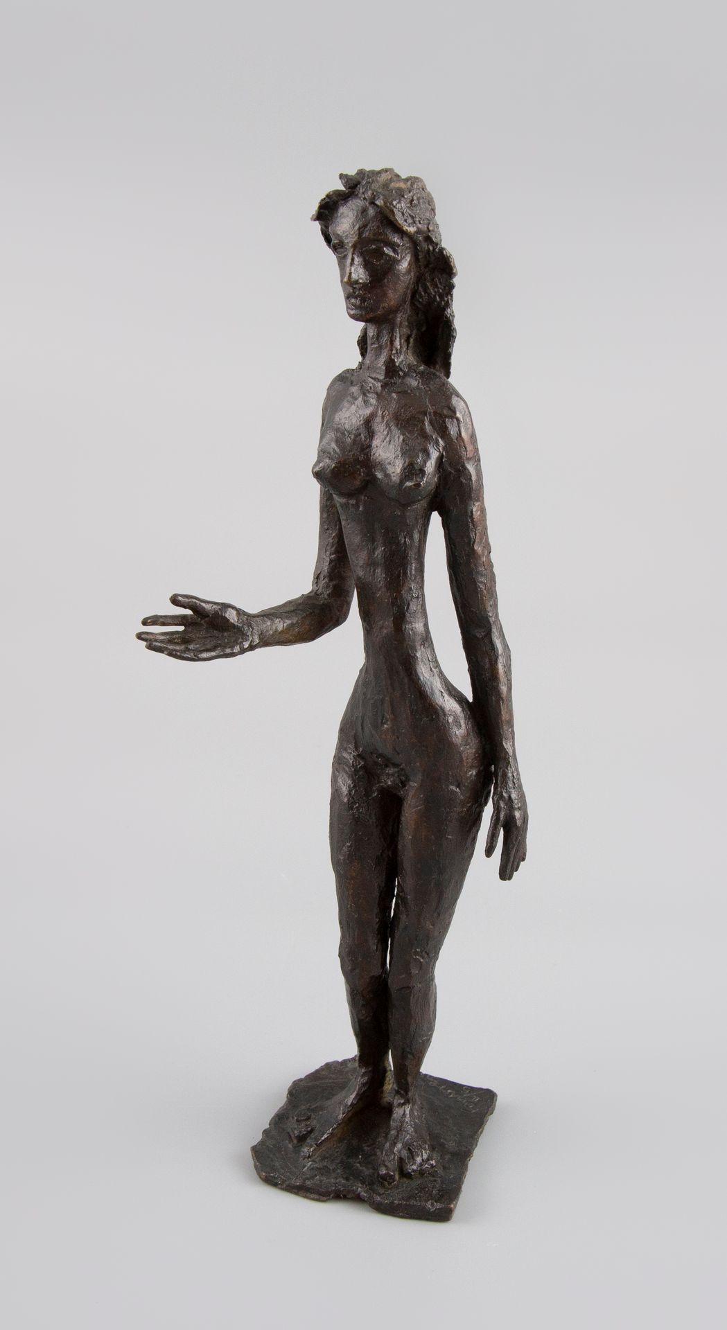 Null 
	Apeles FENOSA (1899-1988). "Mónica, 1958. Prueba en bronce con pátina osc&hellip;