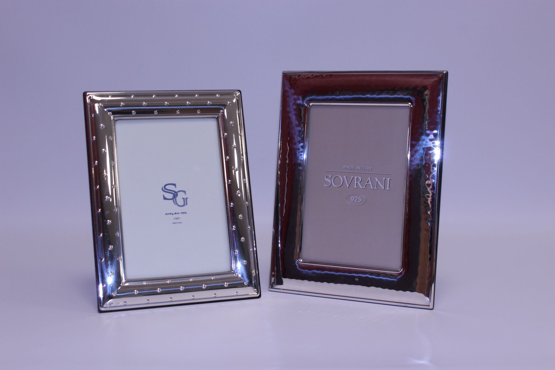 Null Two 925° Italian silver picture frames.