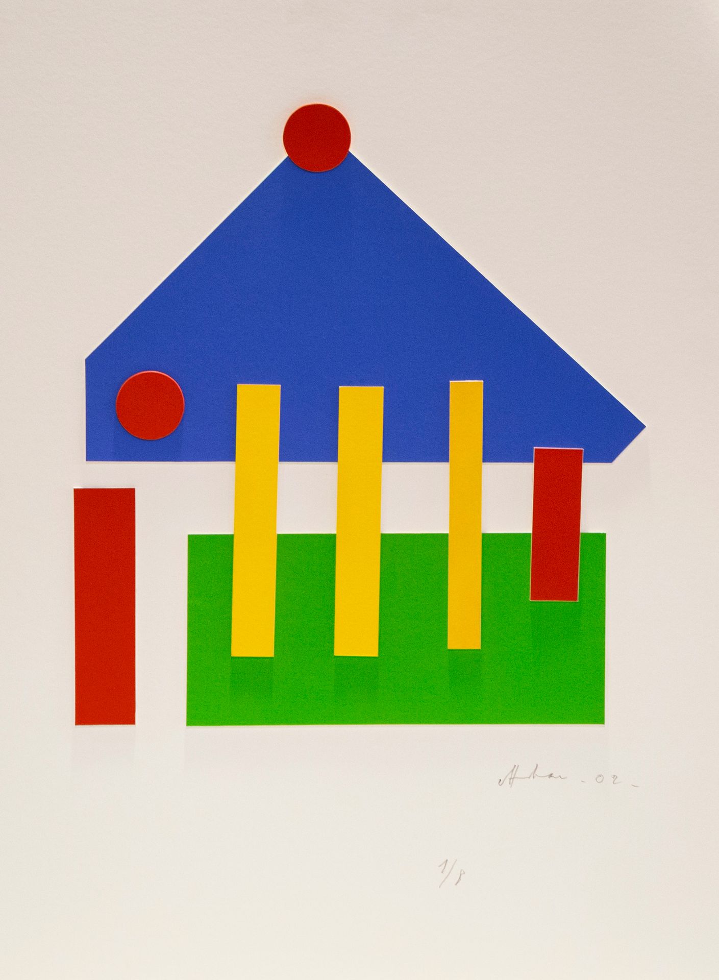 Null 阿尔伯特-丘巴克（1925-2008）"无题，2002"。用丙烯绘制的纸板拼贴画，编号 1/8，12 版（8+4 E.A.）。附艺术家鉴定证书。