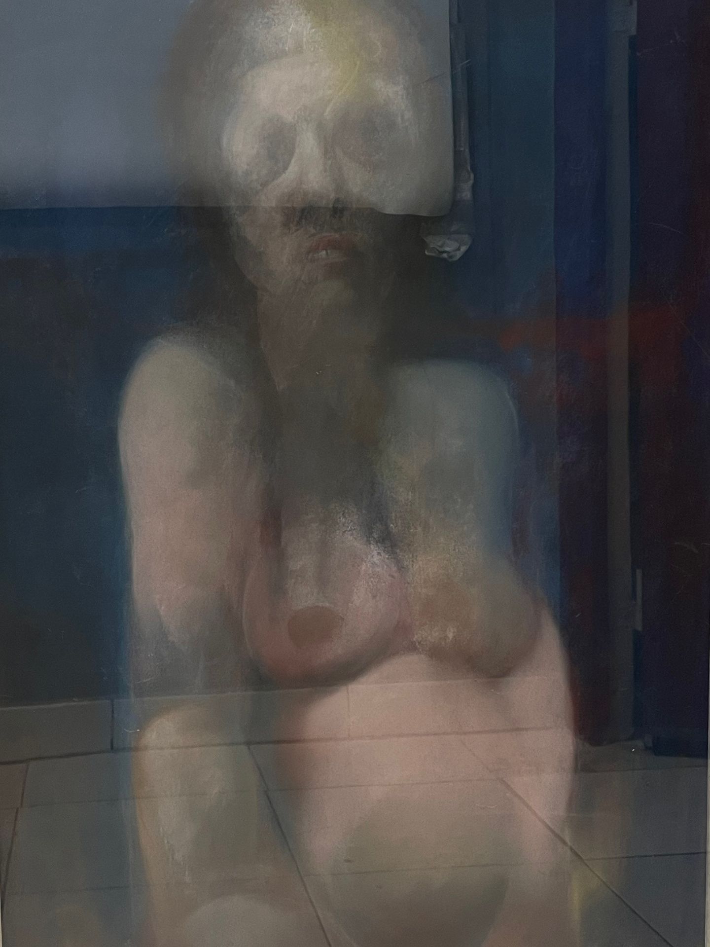 Null Raymond BERBIGUIER（1935 年）。女性裸体"。粉彩画，右下方有签名。视线 70x51cm。