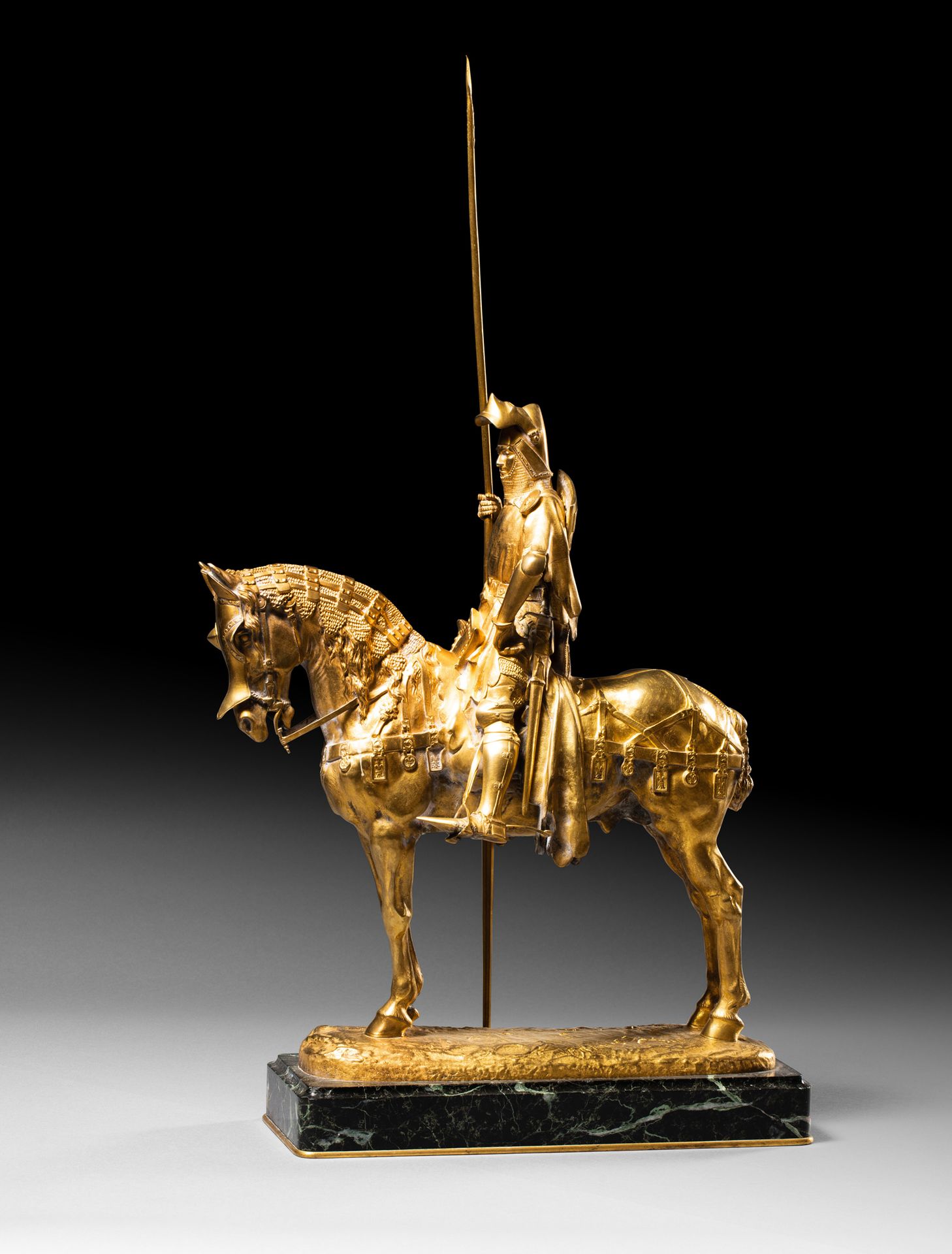 Null Emmanuel FREMIET (1824-1910)
Louis d'orléans
Bronze ciselé doré
Signé sur l&hellip;