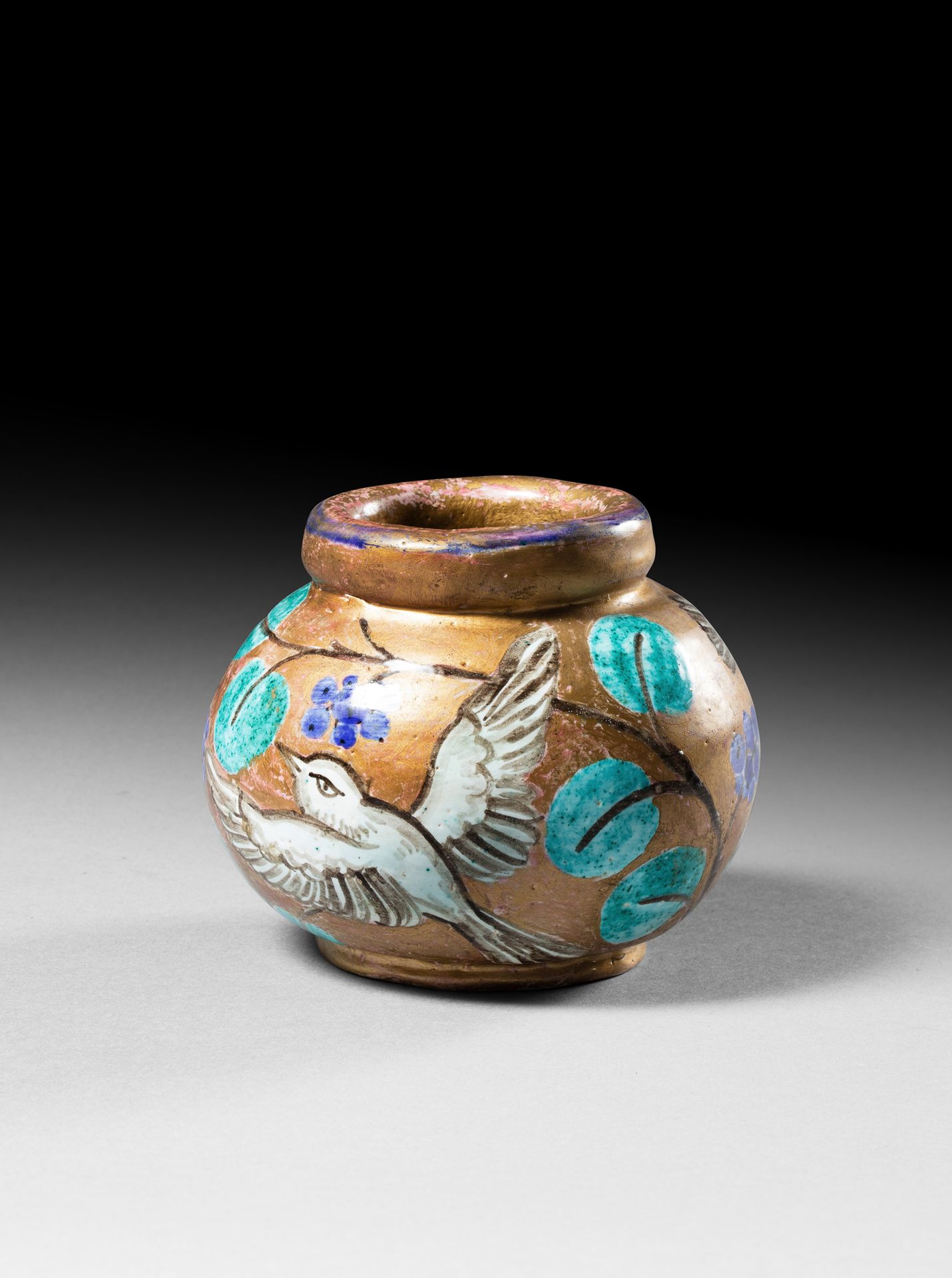 Null Edouard CAZAUX (1889-1974) et atelier
Vase boulle, en terre vernissée à déc&hellip;
