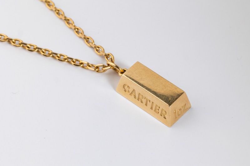 Null ON FOLLE ENCHERE : CARTIER. Pendant ingot 1OZ in yellow gold (750 thousandt&hellip;