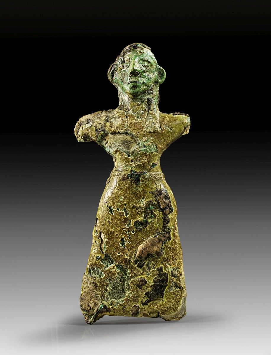 Bronzenes Idol. Ídolo de bronce. Elamita, mediados del siglo II a.C. L 15,4cm, W&hellip;
