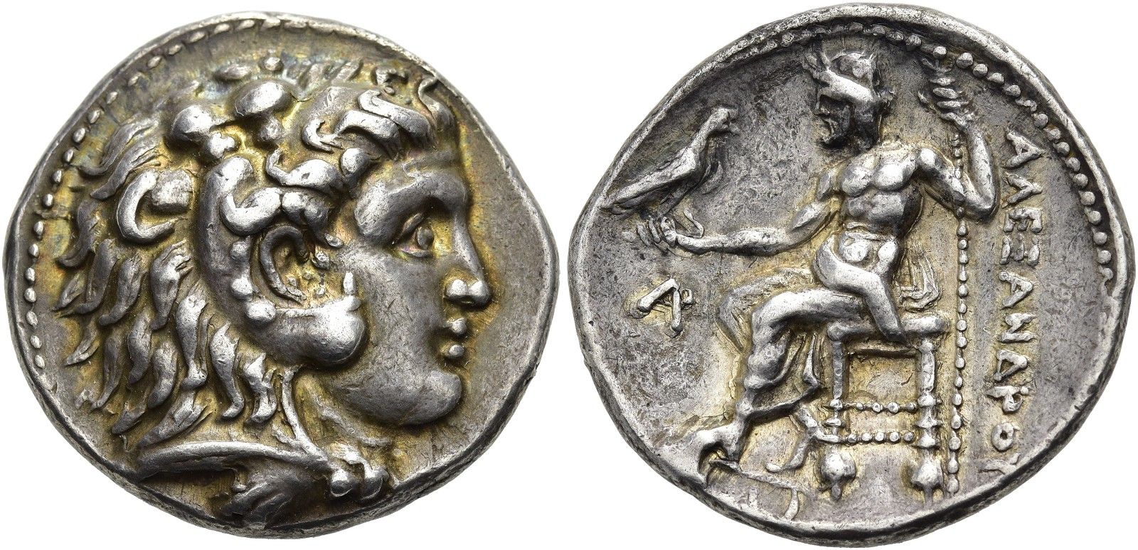 Null GREECE.马其顿国王。 亚历山大三世大帝，公元前336年-公元前323年 四角形硬币 ø 28mm (16.97g).约公元前330-320年，M&hellip;