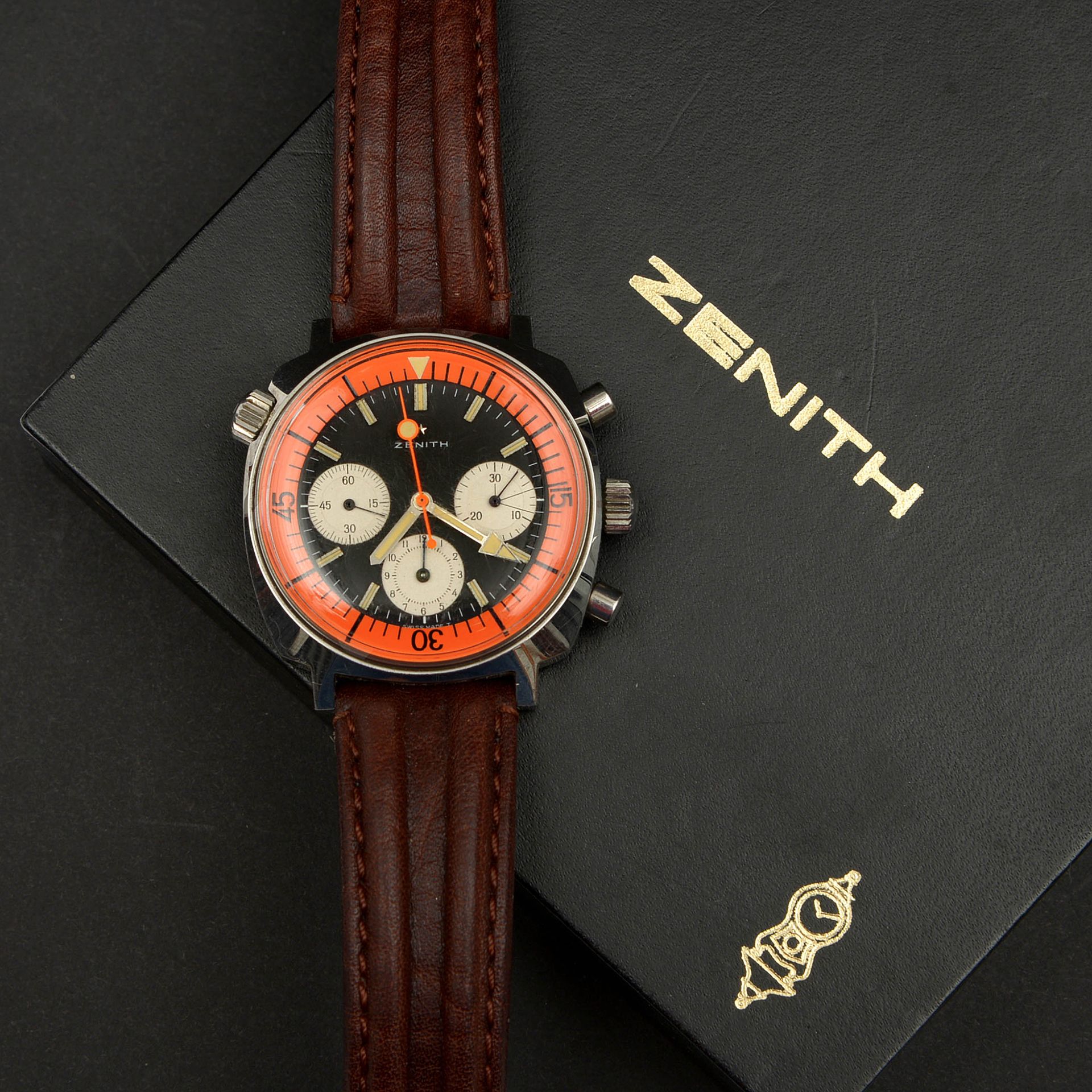 Null Rare men's chronograph watch from Zenith, Sub Sea model. Steel case. Mechan&hellip;