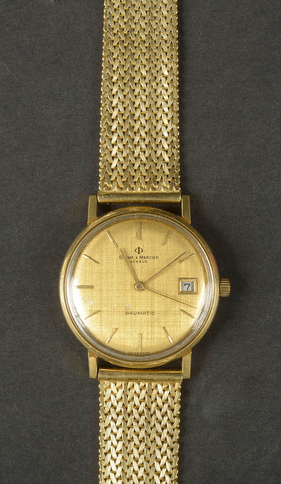 Null Reloj de hombre en oro amarillo de 18 quilates, marca Baume et Mercier. Mov&hellip;