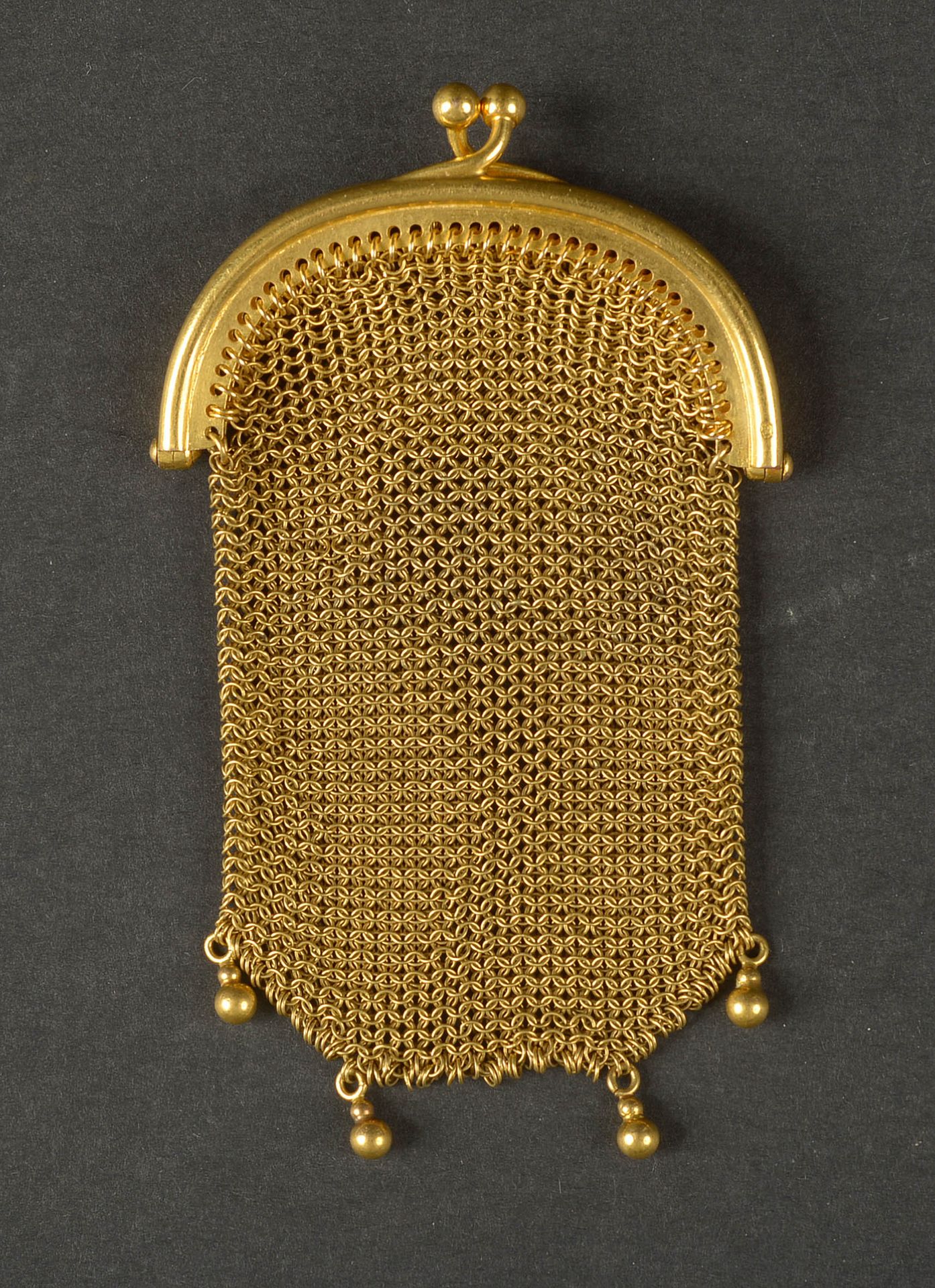 Null Kleine Geldbörse aus 18 Karat Gelbgold. Maße: +/-7,6x4,8 cm. Gesamtgewicht:&hellip;