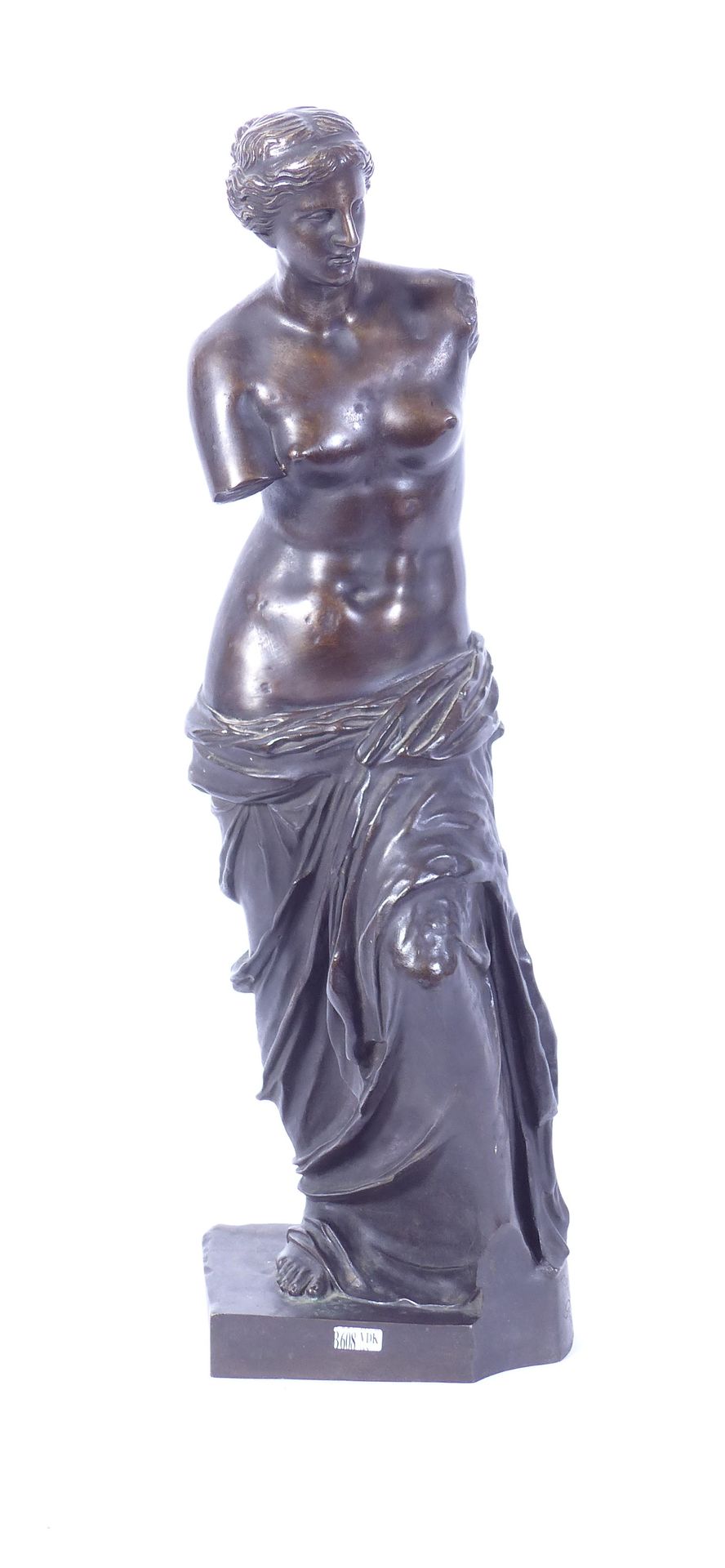 SAUVAGE Ron Liod (XIXème-XXème) "Vénus de Milo" en bronze à patine brune. Signé &hellip;