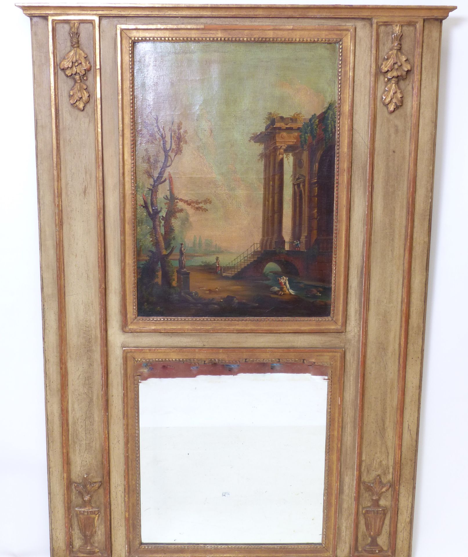 Null 特鲁姆普在重装和镀金的木头上装饰着一幅画。尺寸：170x122厘米。