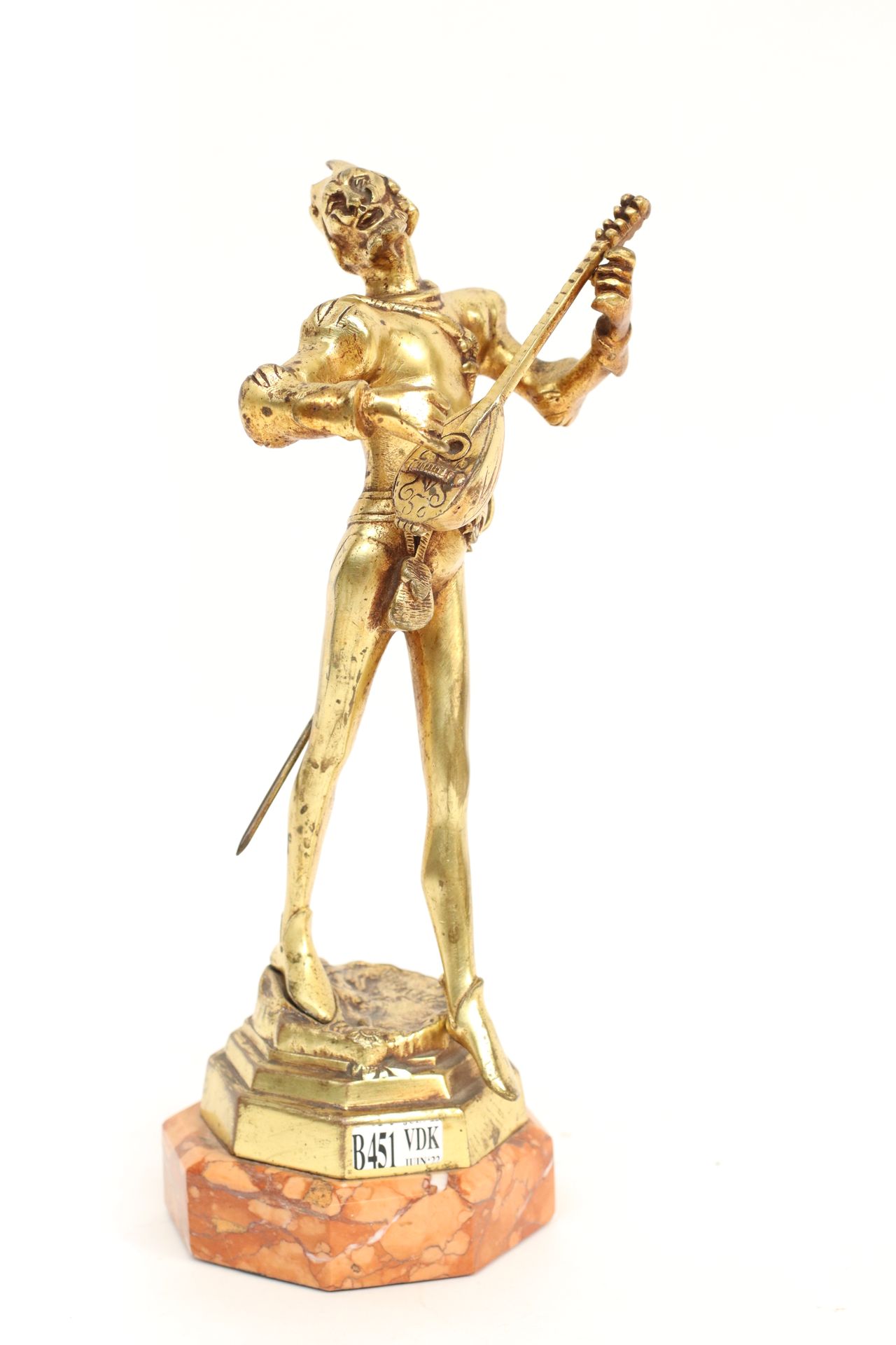 Null Sculpture in bronze "Mephisto". Signed de Wever. H: 27 cm.