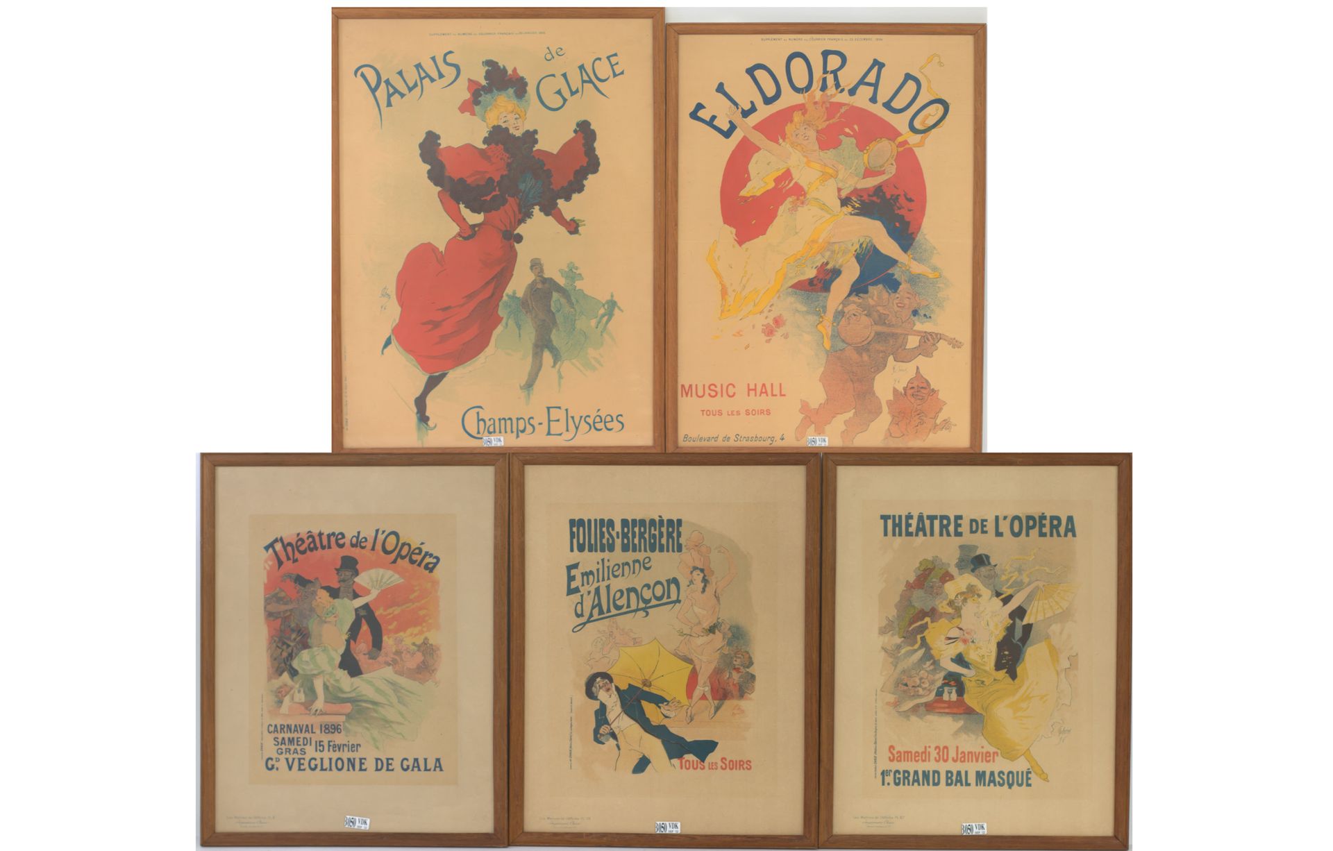 Null Set of five posters "The Masters of the poster". Eldorado, ice palace, etc.&hellip;