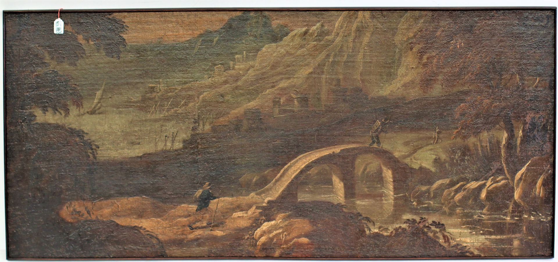 Null 布面油画《动画风景》。年代：18世纪初。尺寸：45x99厘米