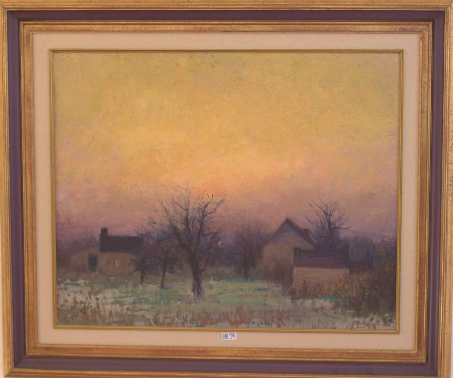 Null Oil on canvas "Landscape". _x000D_

44x54cm