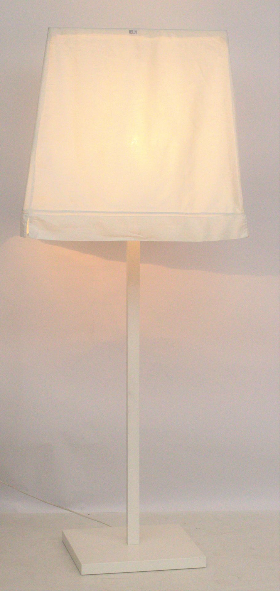 Null Floor lamp with square wooden base (from "INSTORE")