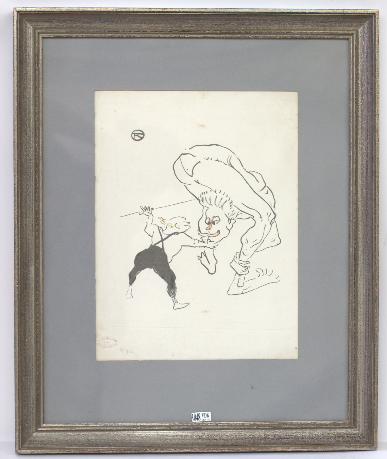 Null 纸上石版画《Les frères Marcx》。

 1895年12月的 "Le rire "中转载了克莱因曼第17/20号版本的邮票_x000D_。&hellip;