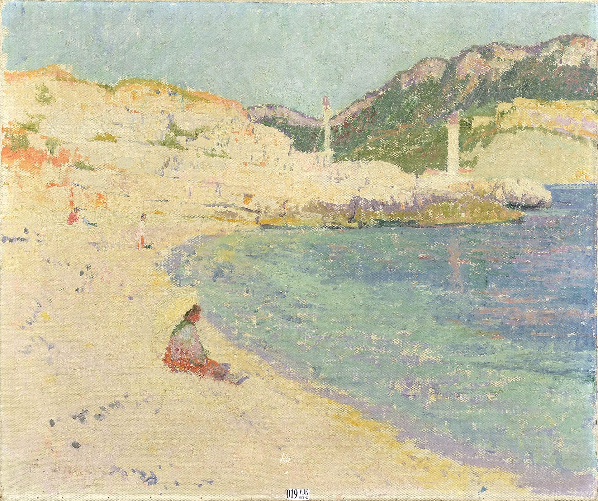 SMEERS Frans (1873 - 1960) Öl auf Leinwand "Les falaises à Cassis". Signiert unt&hellip;
