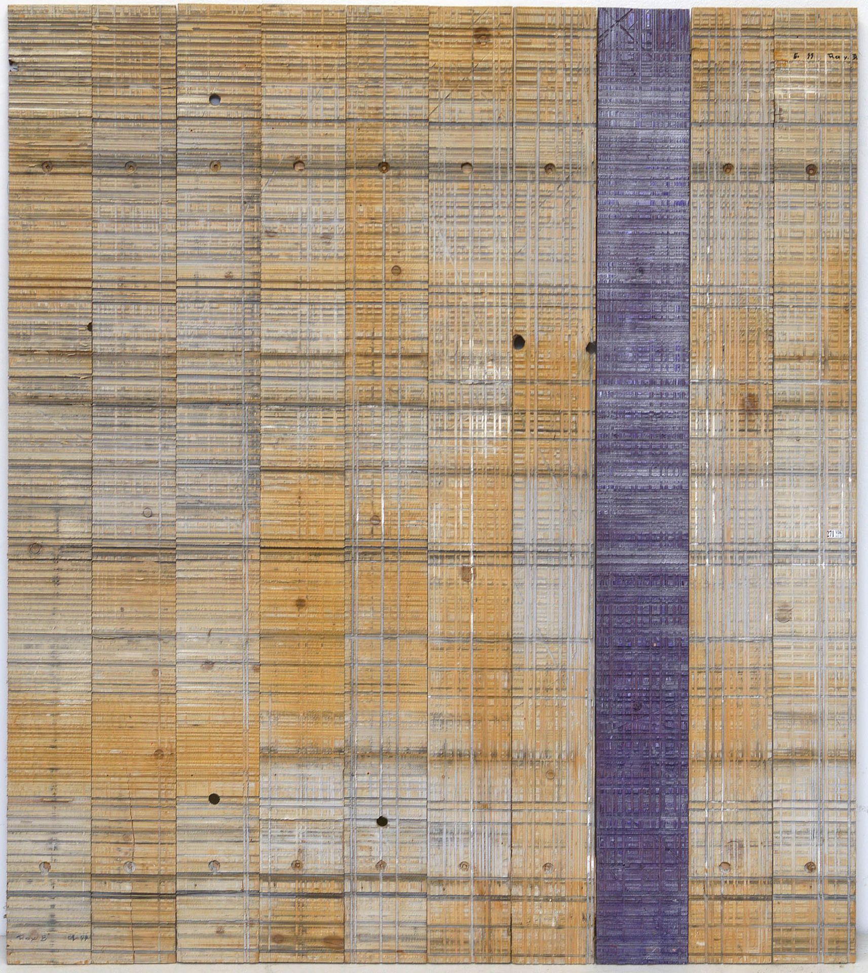 BRUYNINCKX Raymond (XXème ) "Abstracción" panel de madera tallada. Firmado arrib&hellip;