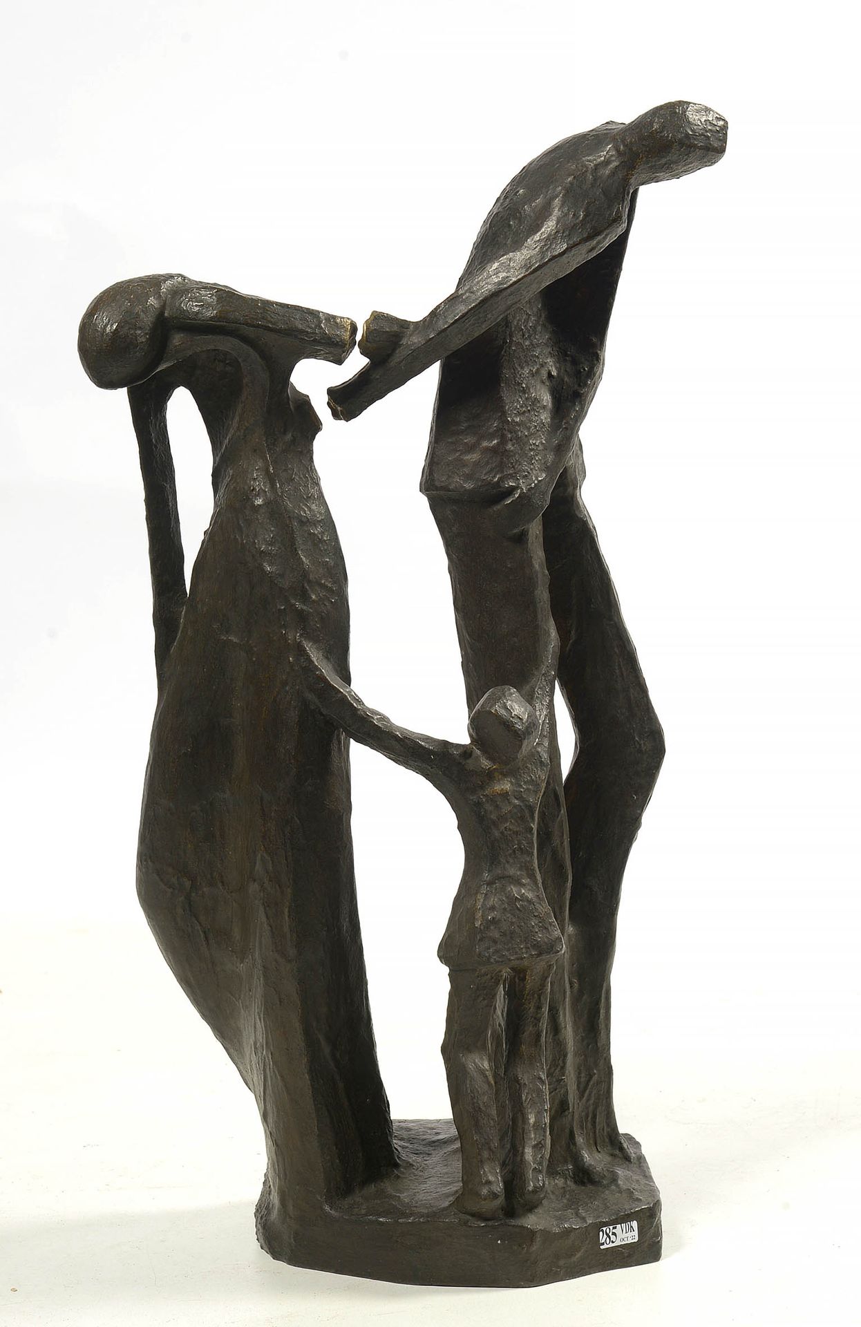 NOËL Catherine (1956) "The divorce" in bronze with dark patina. Signed C. Noël a&hellip;