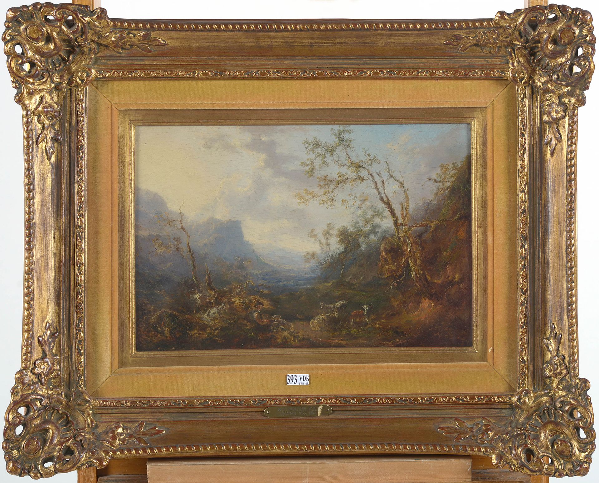 WILLIAMSON Daniel Alexander (1823 - 1903). (?). Oil on oak panel "The rest of th&hellip;