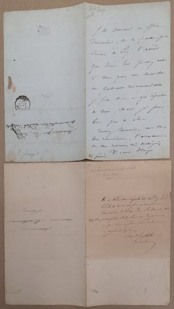 Victor Hugo (1802-1885) 
Lettre autographe signée du 26 février 1840 à Monsieur &hellip;