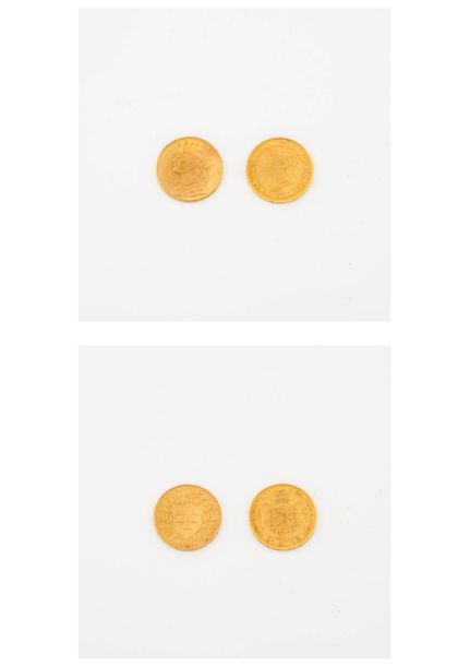 Null 
Deux pièces en or :

- AUTRICHE

Une de 20 lires, 1815.

- SUISSE 

Une de&hellip;